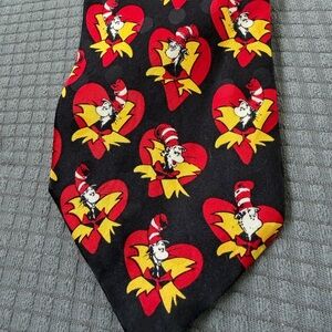 Dr. Seuss Cat In The Hat 1996 Silk Tie Necktie